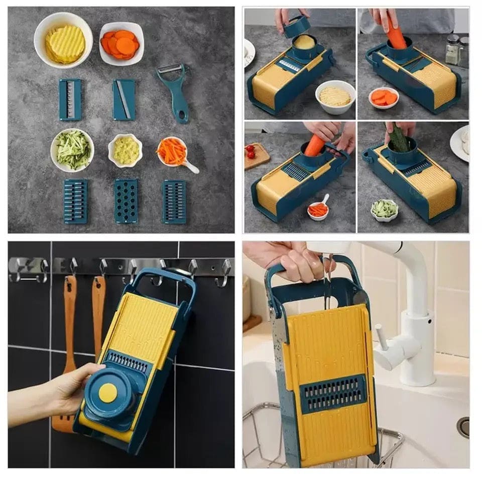 Hand Press Vegetable Cutter, Multifunctional Vegetable Slicer, Fruit Vegetable Peelar, Household Vegetable Cutter, Adjustable Slicer With Container, Cooking Kitchen Household Tool Hand Press Vegetable Cutter, Multifunctional Vegetable Slicer, Fruit Vegetable Peelar, Household Vegetable Cutter, Adjustable Slicer With Container, Cooking Kitchen Household Tool
